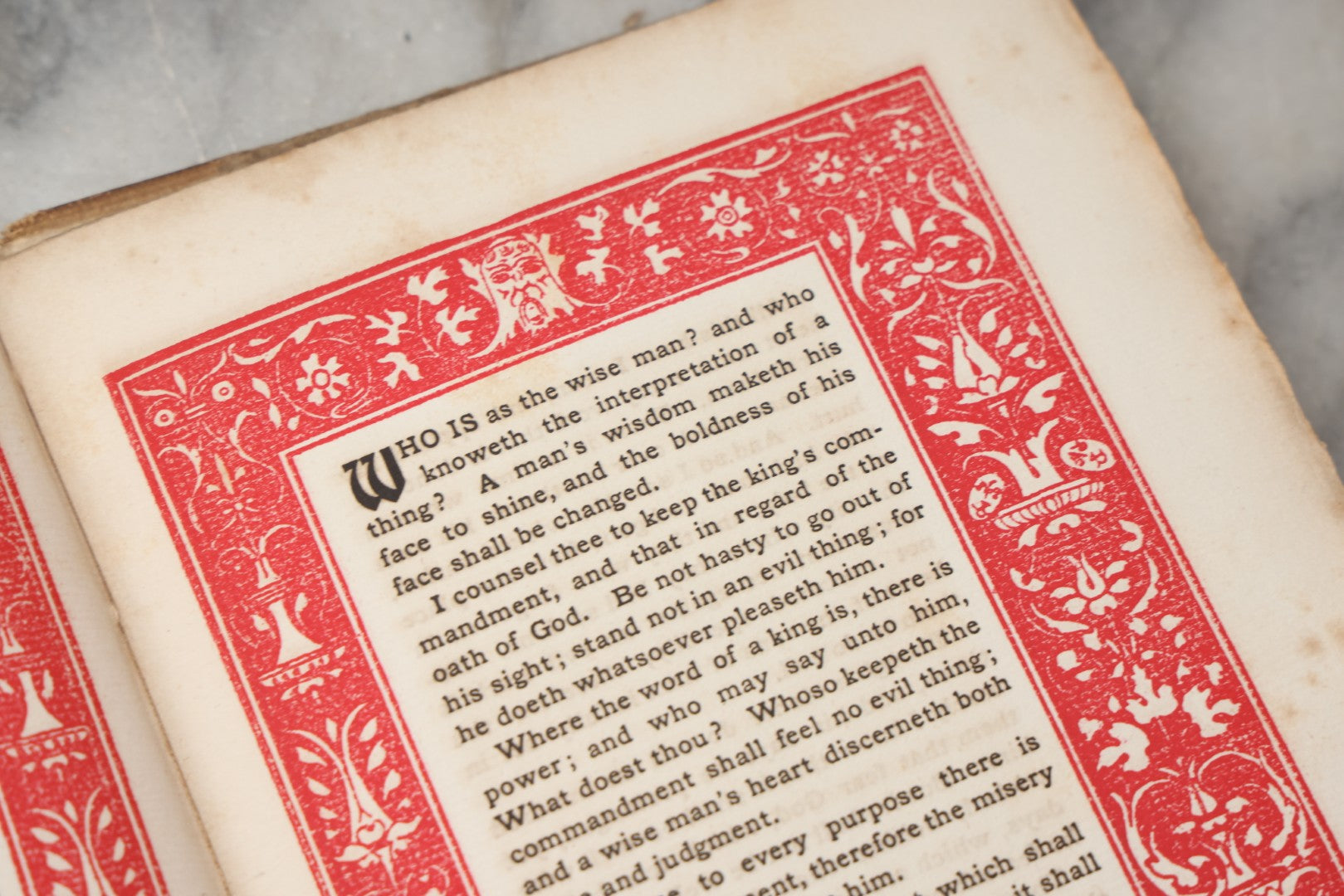 Lot 297 - "The Journal Of Koheleth: Being A Reprint Of The Book Of Ecclesiastes With An Essay By Elbert Hubbard" Antique Limited Edition Book, Roycroft Printing Shop, 1896, Note Front Cover Detached