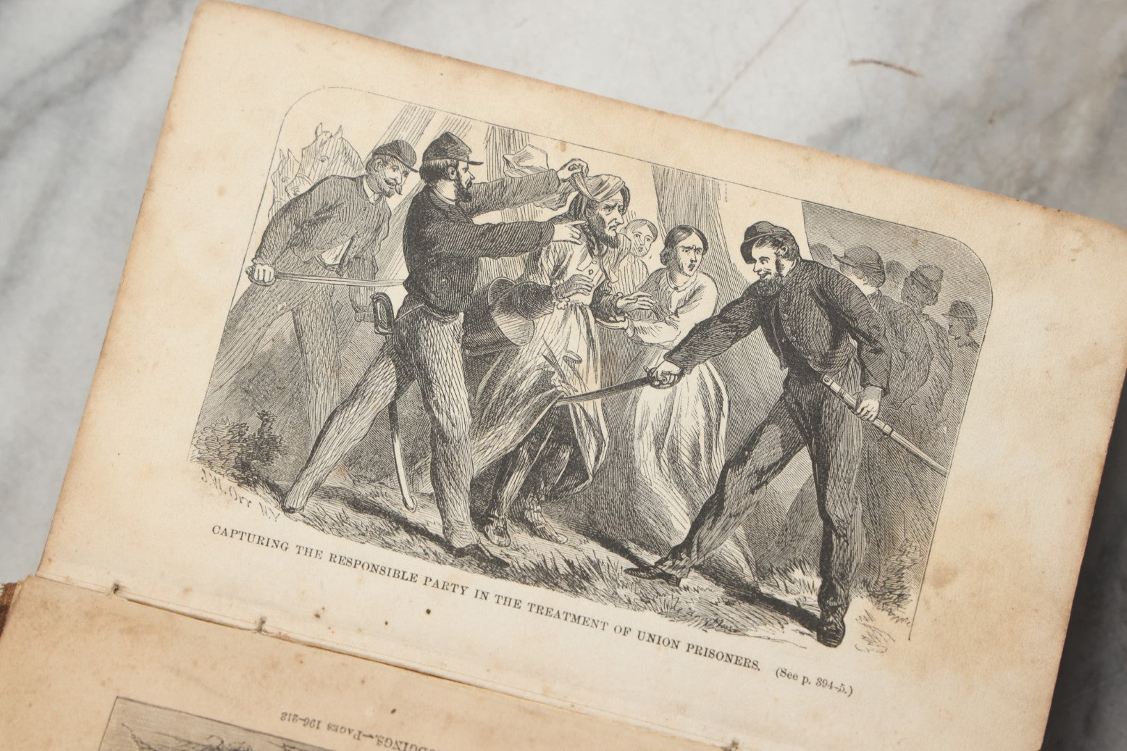 Lot 298 - "Life And Death In Rebel Prisons" Antique Civil War History Book By Robert H. Kellogg, Published By L. Stebbins, Hartford, Connecticut, 1865