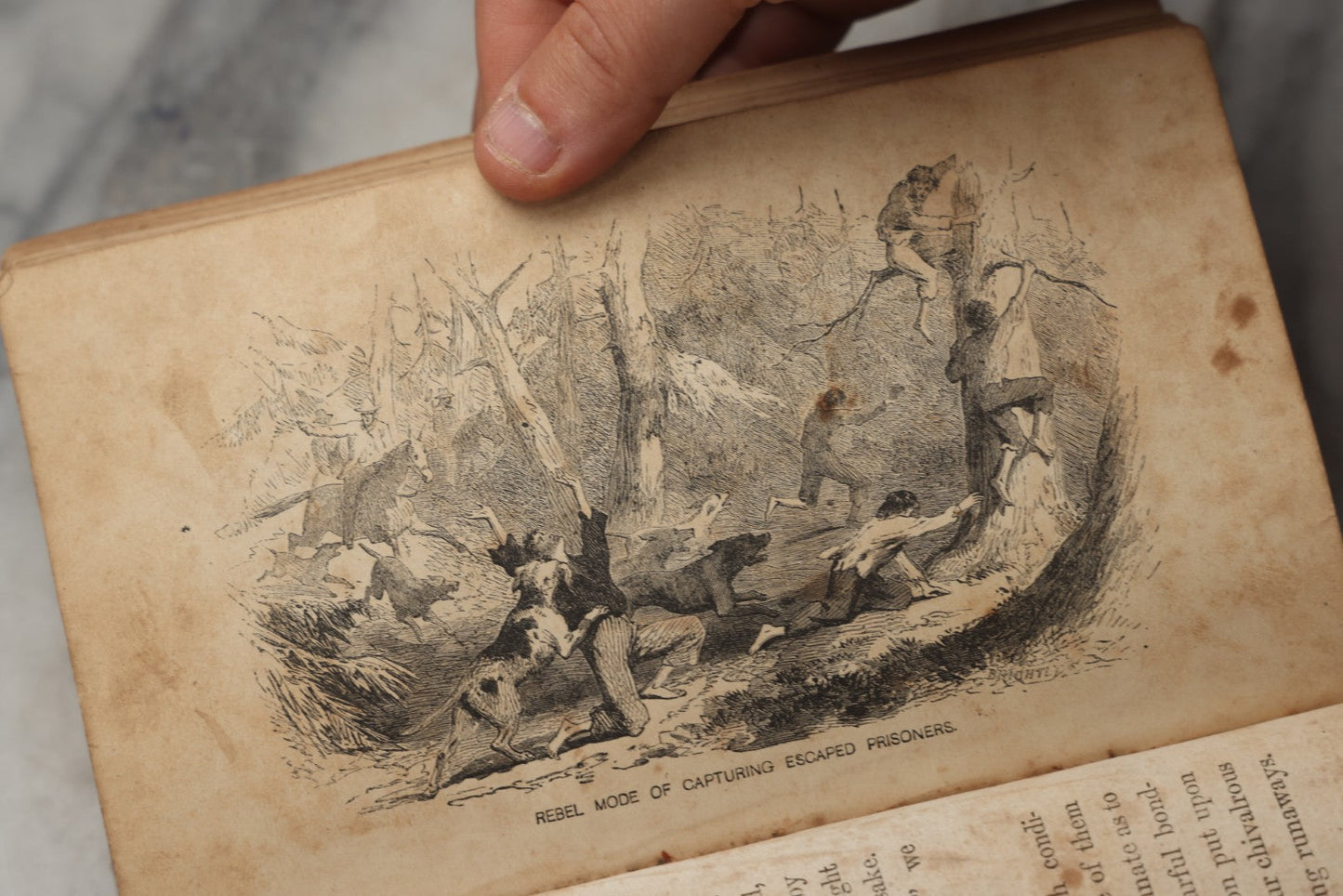 Lot 298 - "Life And Death In Rebel Prisons" Antique Civil War History Book By Robert H. Kellogg, Published By L. Stebbins, Hartford, Connecticut, 1865