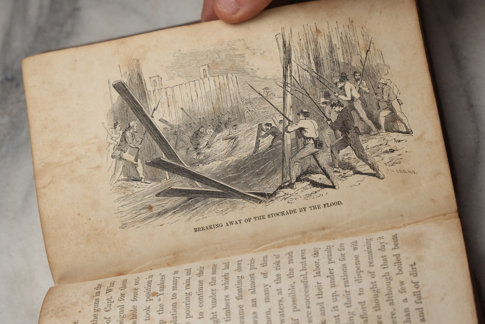 Lot 298 - "Life And Death In Rebel Prisons" Antique Civil War History Book By Robert H. Kellogg, Published By L. Stebbins, Hartford, Connecticut, 1865