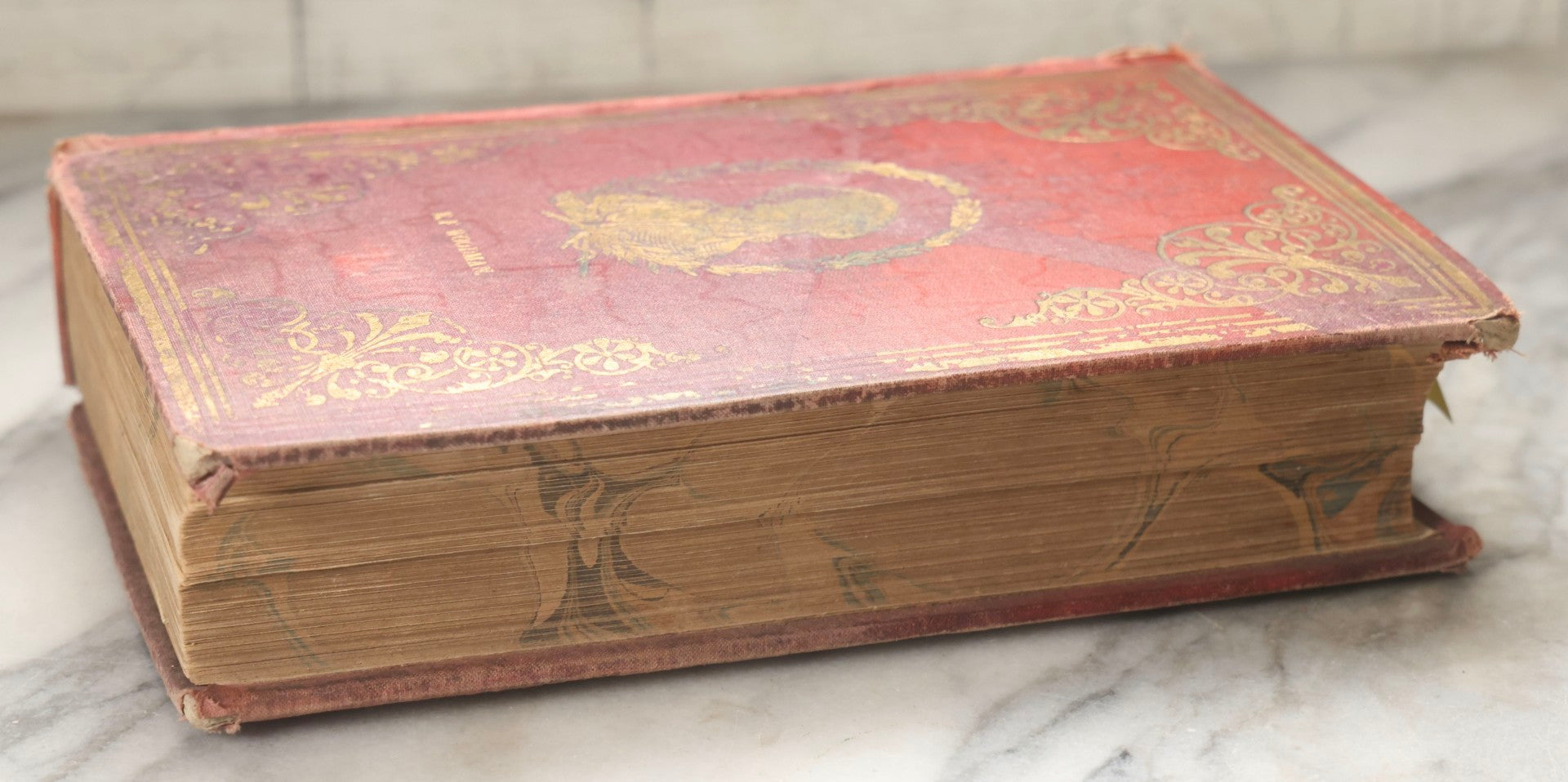Lot 300 - "The Illustrated Life Of Washington" Antique Biography By Hon. J.T. Headley With Hand Colored Illustrations And Fold Out Map, Published By G. & F. Bill, New York, 1860