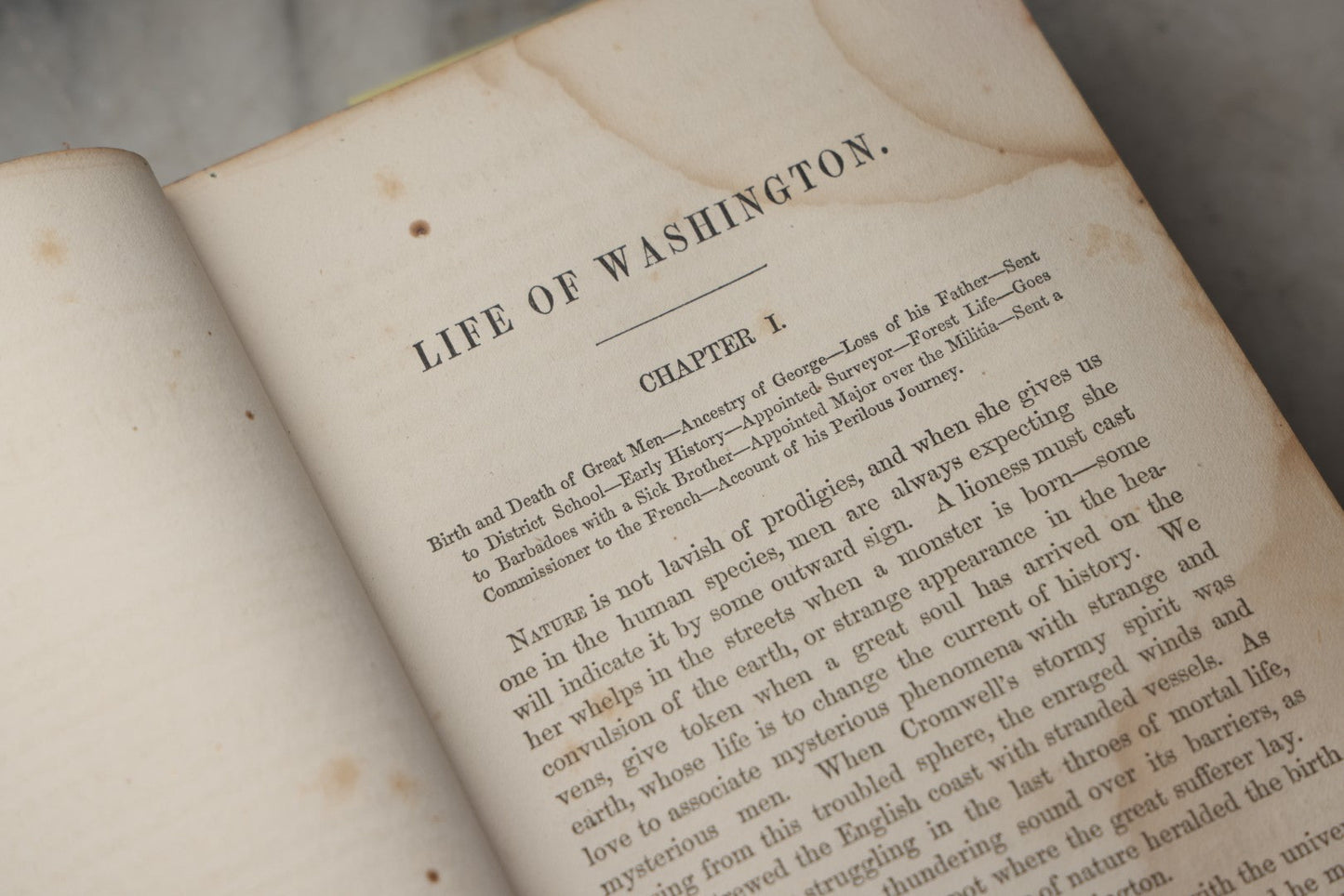 Lot 300 - "The Illustrated Life Of Washington" Antique Biography By Hon. J.T. Headley With Hand Colored Illustrations And Fold Out Map, Published By G. & F. Bill, New York, 1860