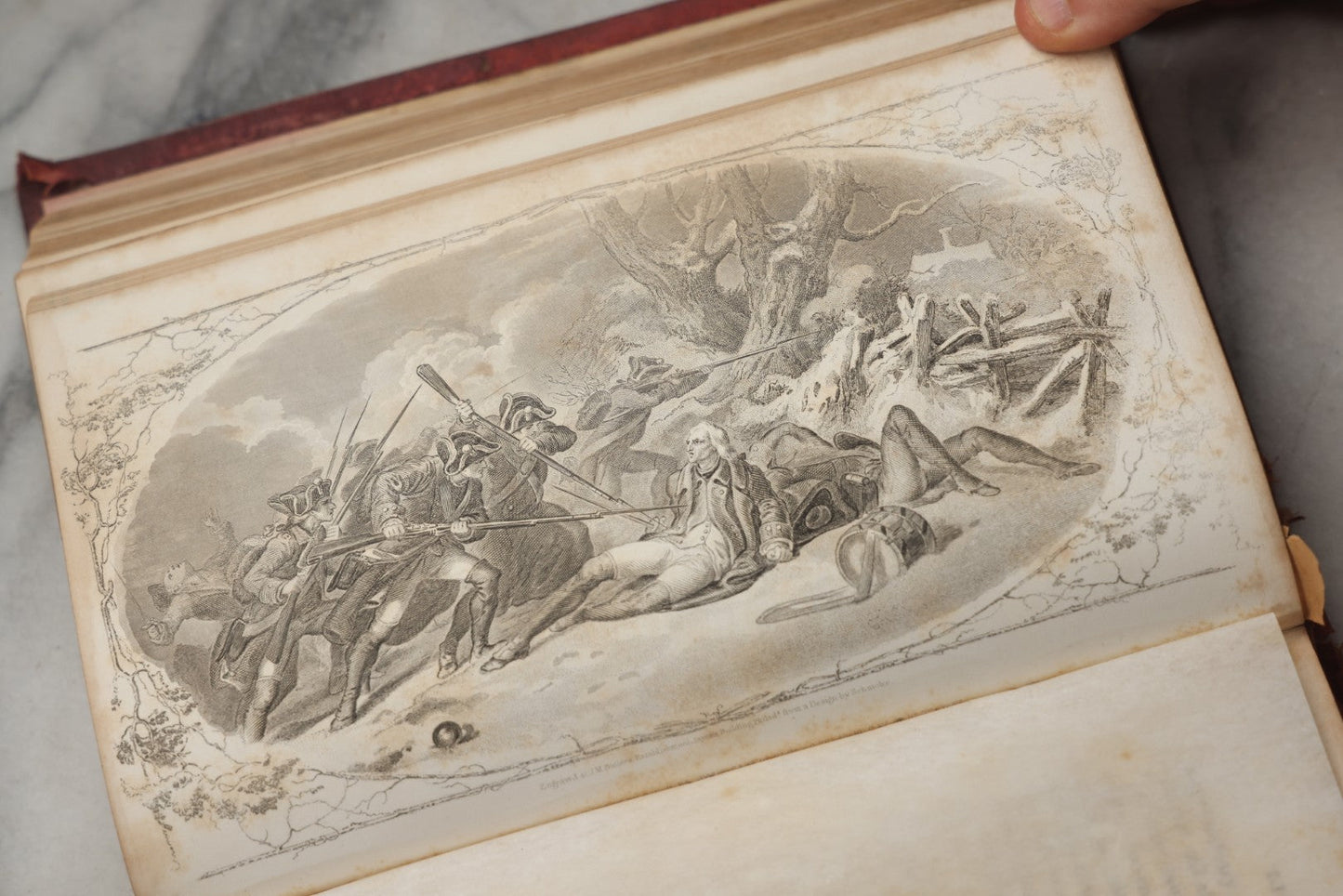 Lot 300 - "The Illustrated Life Of Washington" Antique Biography By Hon. J.T. Headley With Hand Colored Illustrations And Fold Out Map, Published By G. & F. Bill, New York, 1860