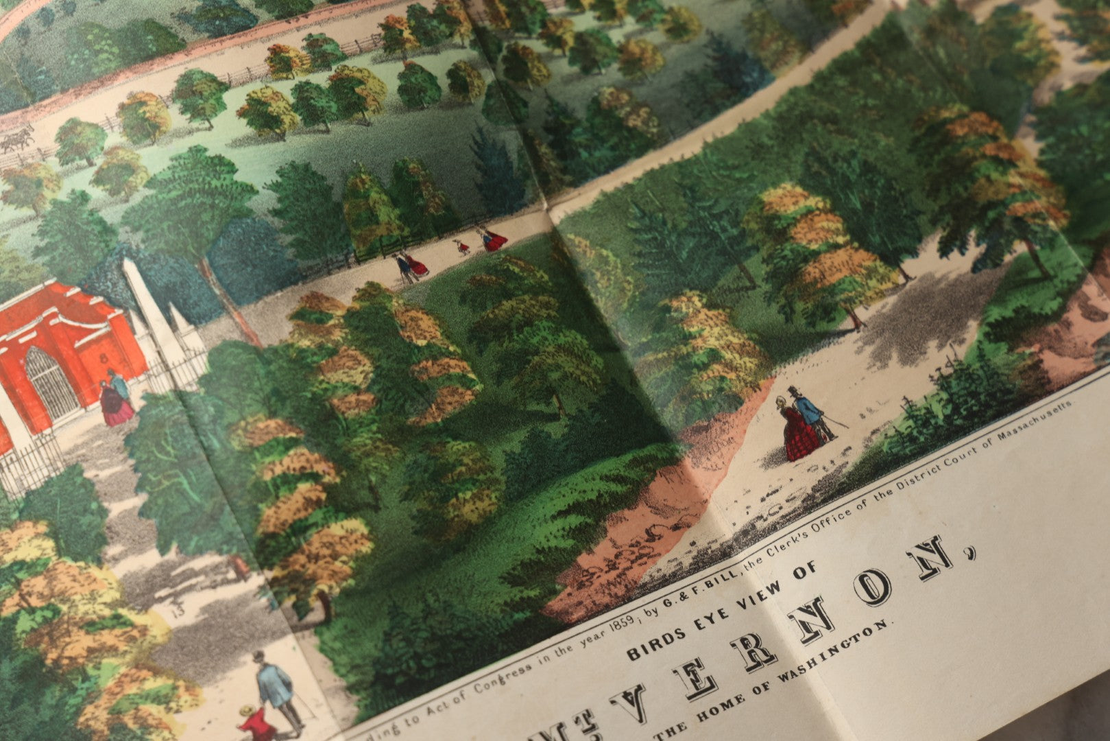 Lot 300 - "The Illustrated Life Of Washington" Antique Biography By Hon. J.T. Headley With Hand Colored Illustrations And Fold Out Map, Published By G. & F. Bill, New York, 1860