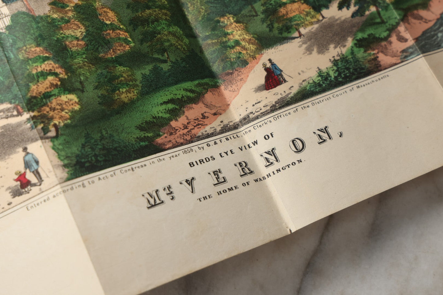 Lot 300 - "The Illustrated Life Of Washington" Antique Biography By Hon. J.T. Headley With Hand Colored Illustrations And Fold Out Map, Published By G. & F. Bill, New York, 1860