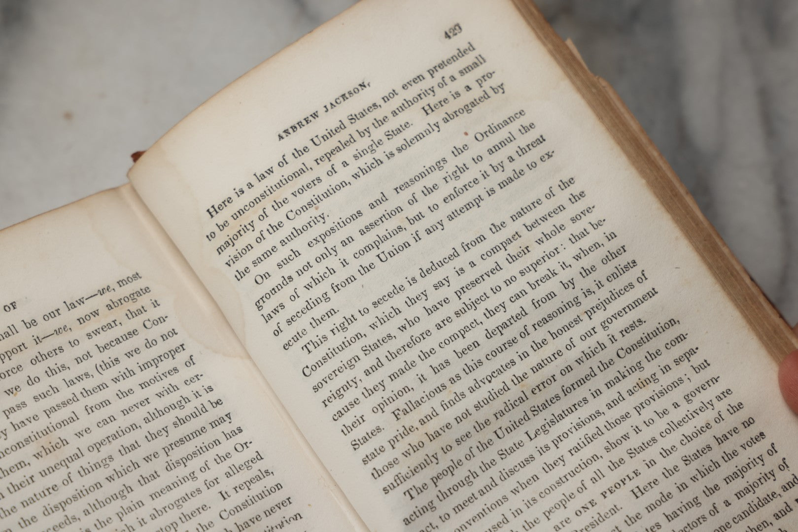 Lot 301 - "Biography Of Andrew Jackson, President Of The United States, Formerly Major General In The Army Of The United States" Antique Illustrated Biography By Philo A. Goodwin, Esq., Published By R. Hart Towner, New York, 1833