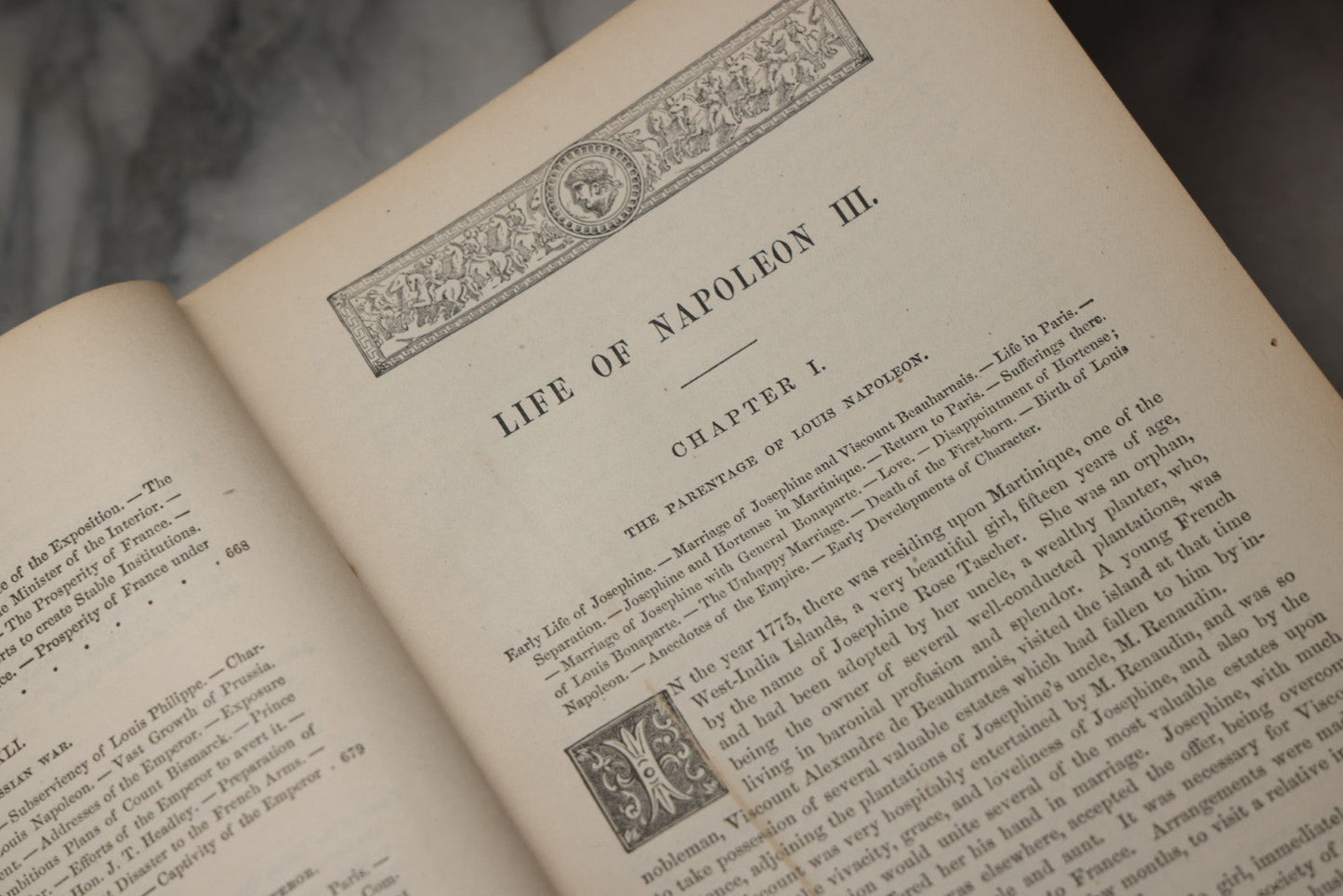 Lot 305 - "The History Of Napoleon III, Emperor Of The French" Antique Illustrated Biography Book By John S. C. Abbott, Published By B. B. Russell, Boston, 1873, With Gilt Bust Of Napoleon On Cover And Gilt Lettering On Spine