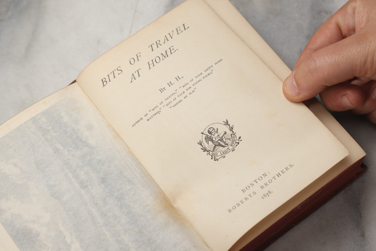 Lot 309 - "Bits Of Travel At Home" Antique United States Domestic Travel Book By H.H., Published By Roberts Brothers, Boston, 1878
