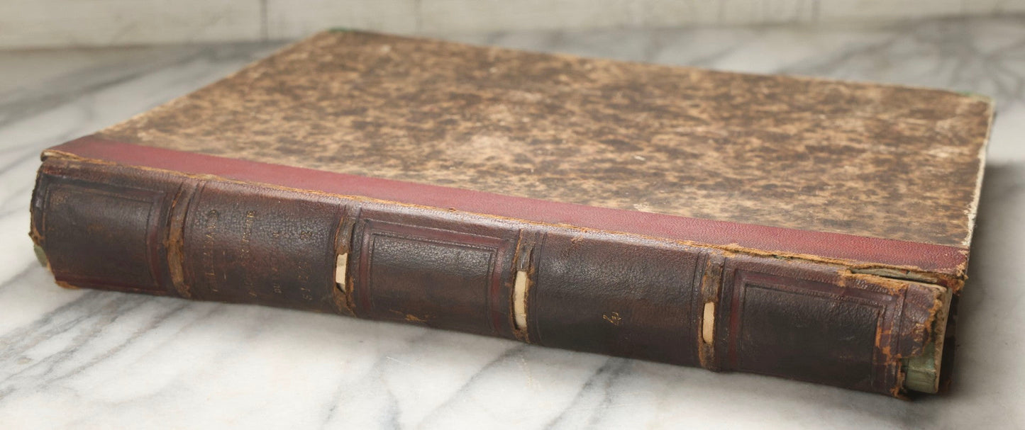 Lot 311 - "L'Architecture Du Ve Au Xviie Siècle Et Les Arts Qui En Dépendent" Antique Large Format French Architecture Book By Jules Gailhabaud, Published In Paris, 1856, Note Condition Issues