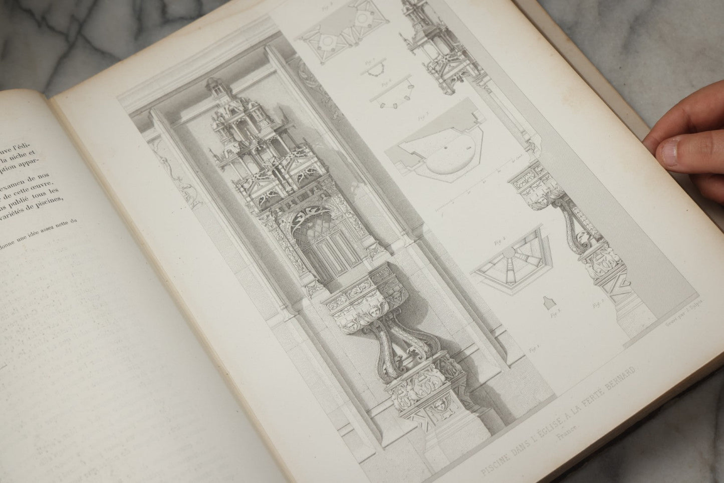 Lot 311 - "L'Architecture Du Ve Au Xviie Siècle Et Les Arts Qui En Dépendent" Antique Large Format French Architecture Book By Jules Gailhabaud, Published In Paris, 1856, Note Condition Issues