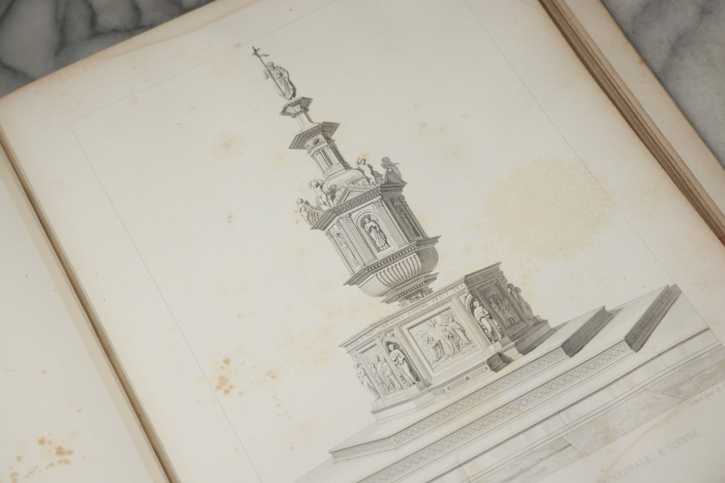 Lot 311 - "L'Architecture Du Ve Au Xviie Siècle Et Les Arts Qui En Dépendent" Antique Large Format French Architecture Book By Jules Gailhabaud, Published In Paris, 1856, Note Condition Issues