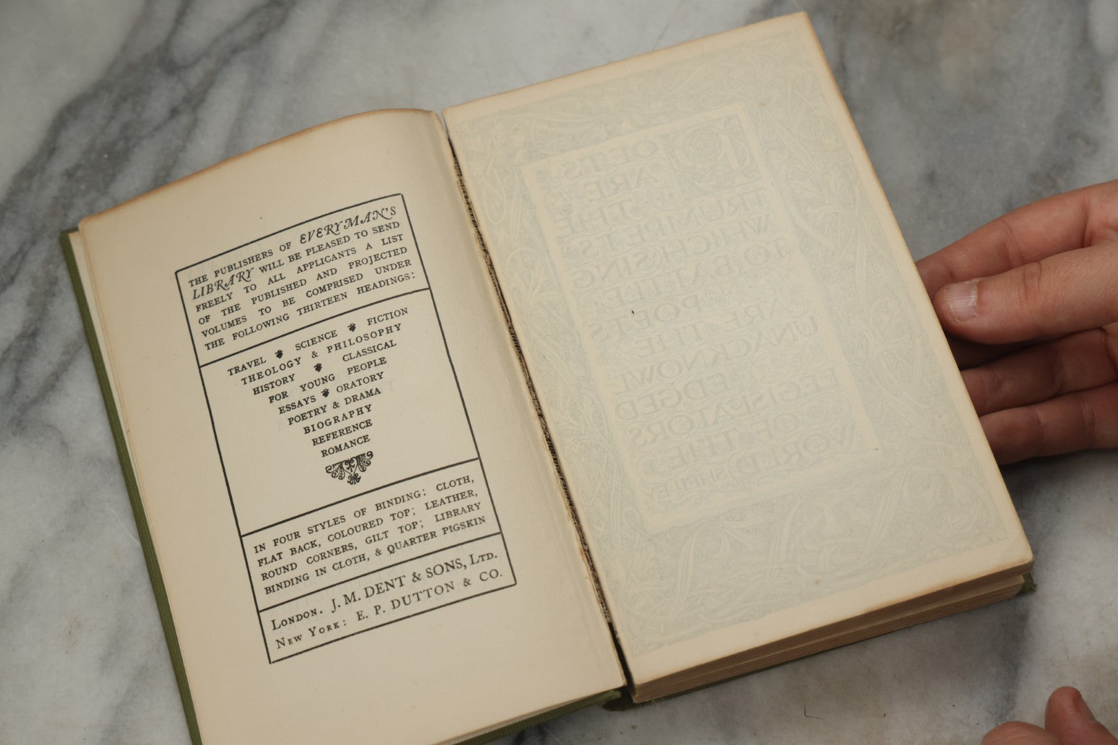 Lot 314 - “The Vision Of Dante” Antique Book By Dante Alighieri, Everyman's Library, J. M. Dent & Sons, London / E. P. Dutton & Co., New York, 1915