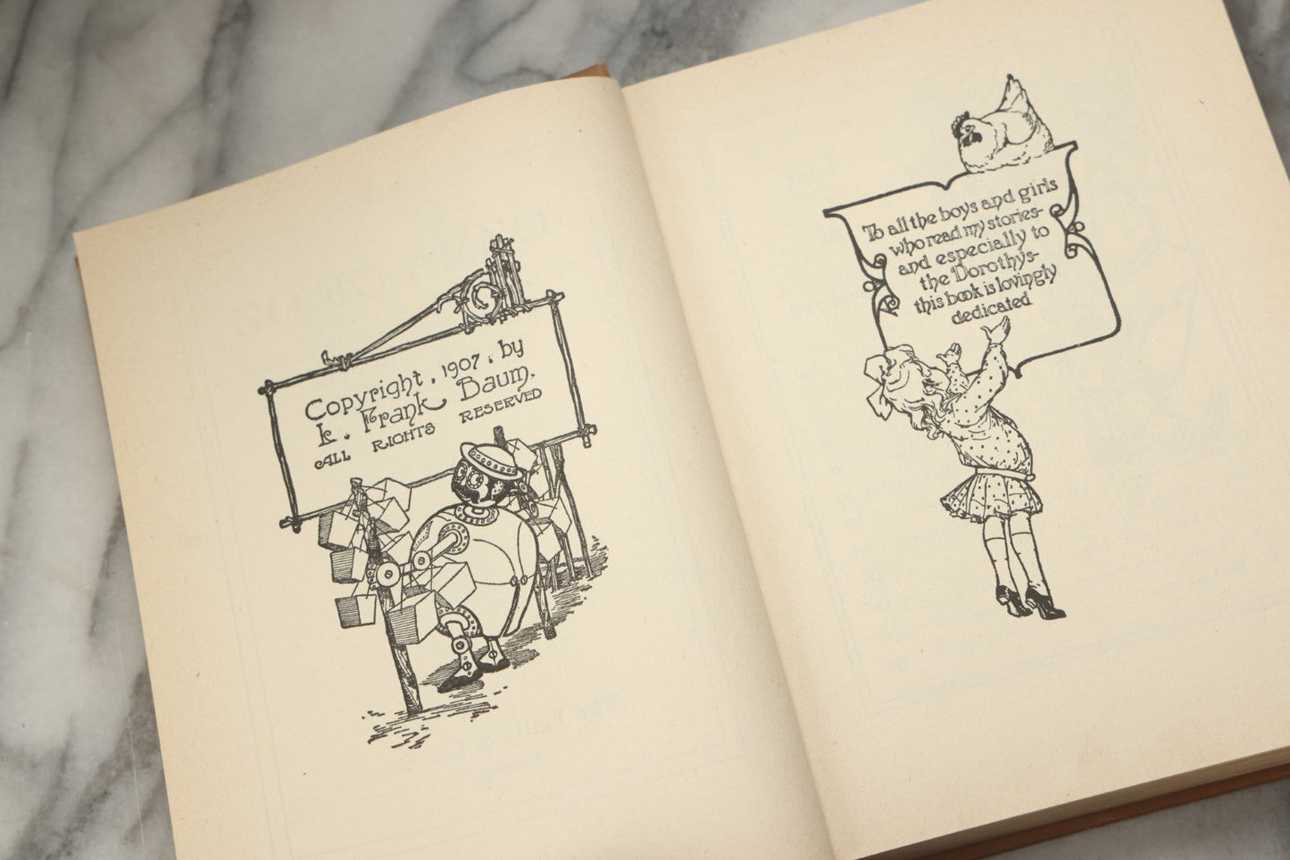 Lot 317 - "Ozma Of Oz" Antique Illustrated Fantasy Book By L. Frank Baum, Illustrated By John R. Neill, Published By The Reilly & Lee Co., Chicago, 1907