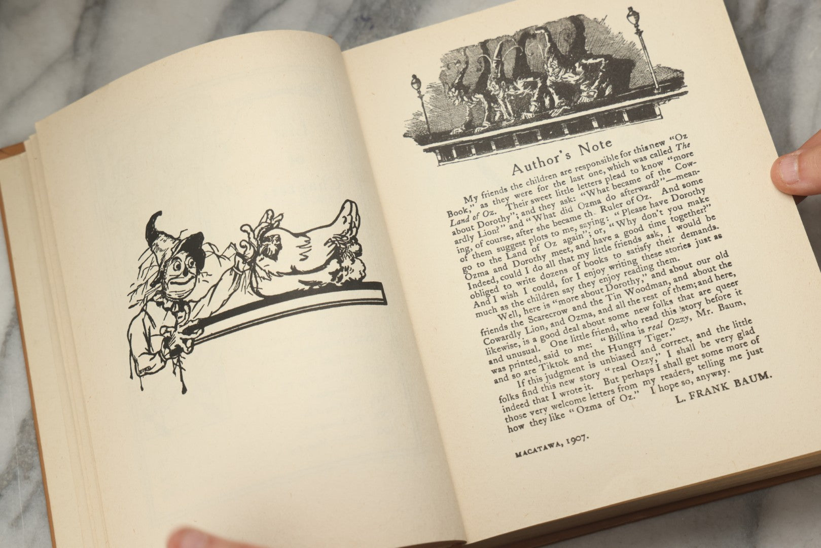 Lot 317 - "Ozma Of Oz" Antique Illustrated Fantasy Book By L. Frank Baum, Illustrated By John R. Neill, Published By The Reilly & Lee Co., Chicago, 1907