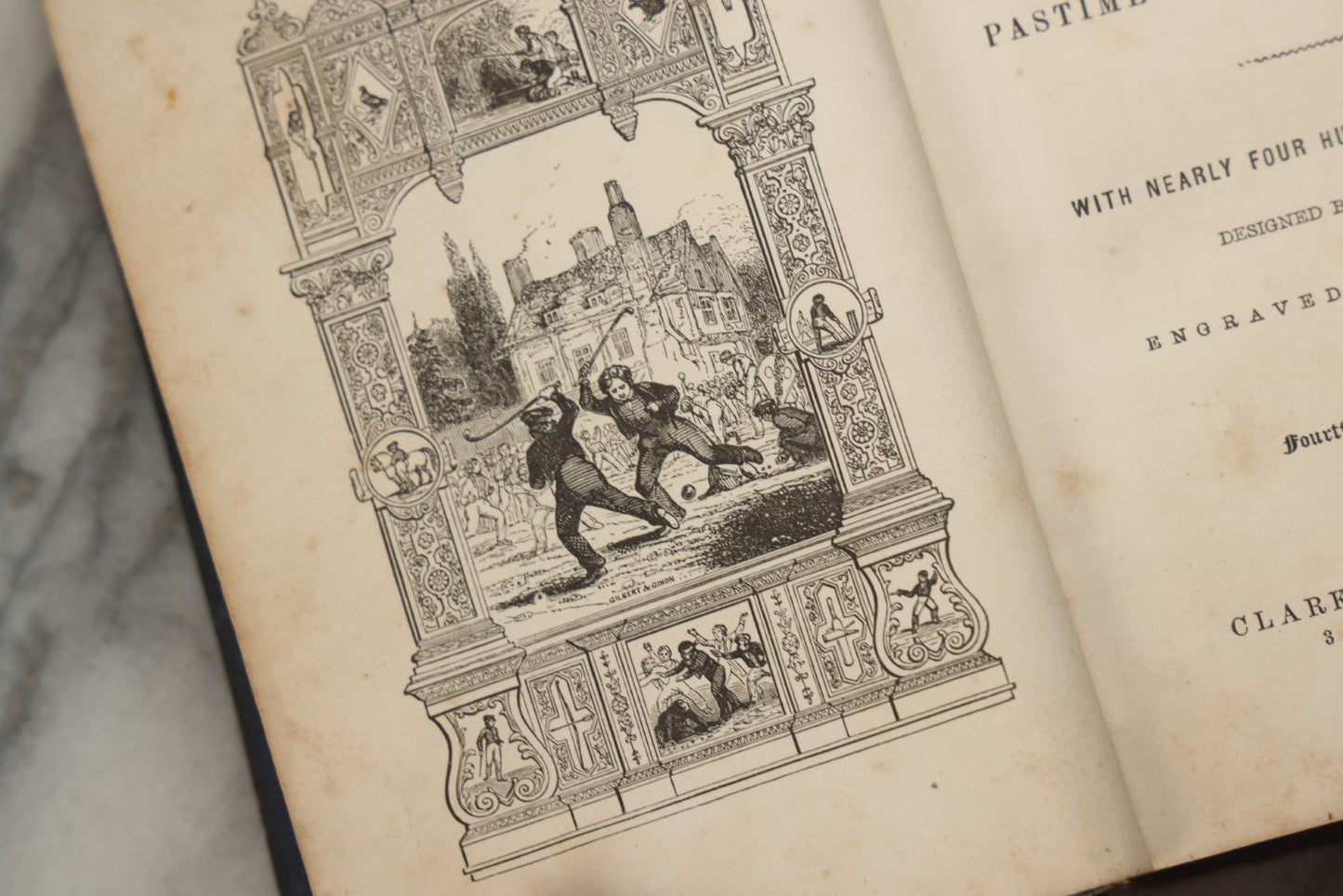 Lot 319 - "The Boy's Treasury Of Sports, Pastimes, And Recreations" Antique Illustrated Book, Designed By Williams And Engraved By Gilbert, Published By Clark, Austin & Smith, New York, 1854