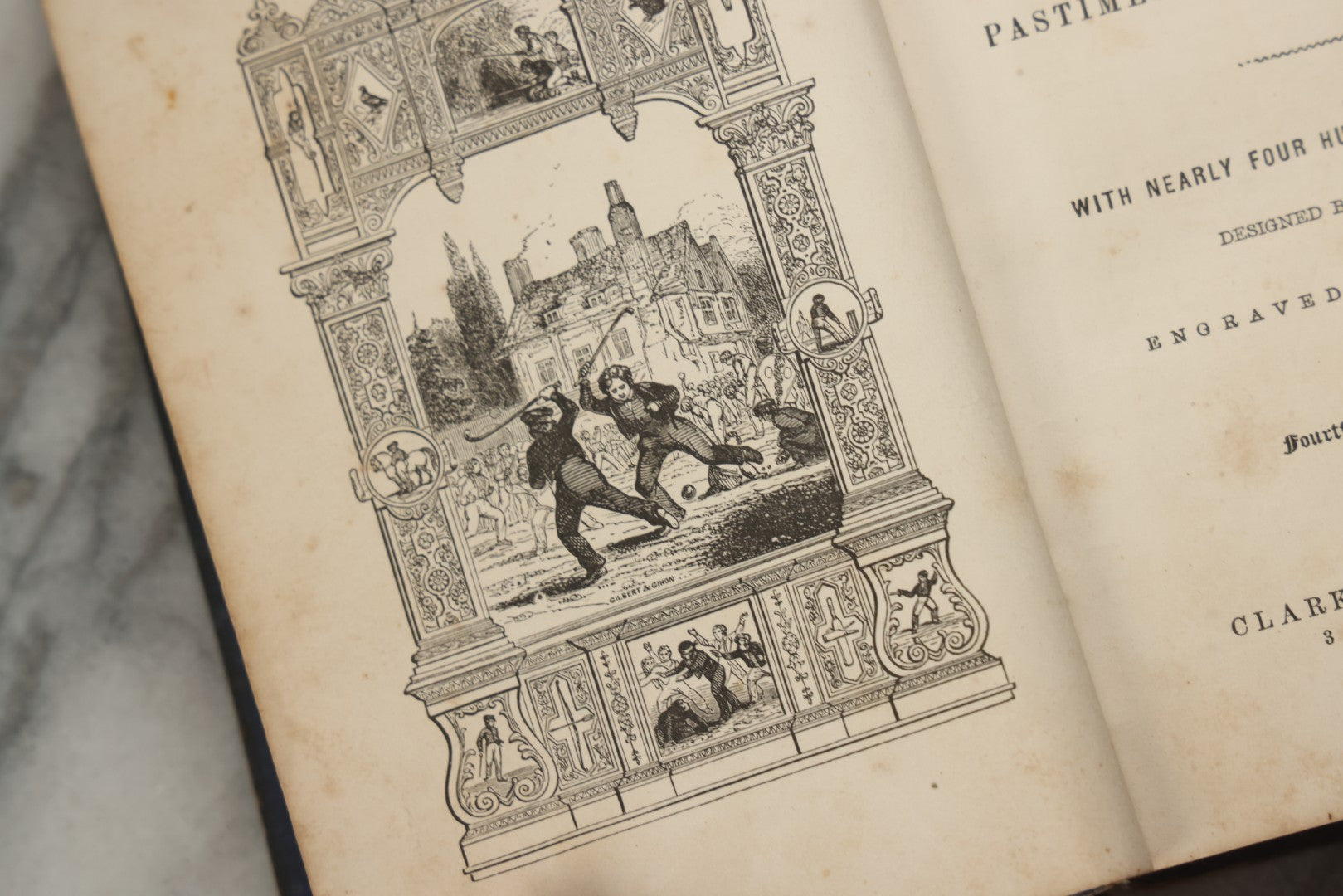 Lot 319 - "The Boy's Treasury Of Sports, Pastimes, And Recreations" Antique Illustrated Book, Designed By Williams And Engraved By Gilbert, Published By Clark, Austin & Smith, New York, 1854