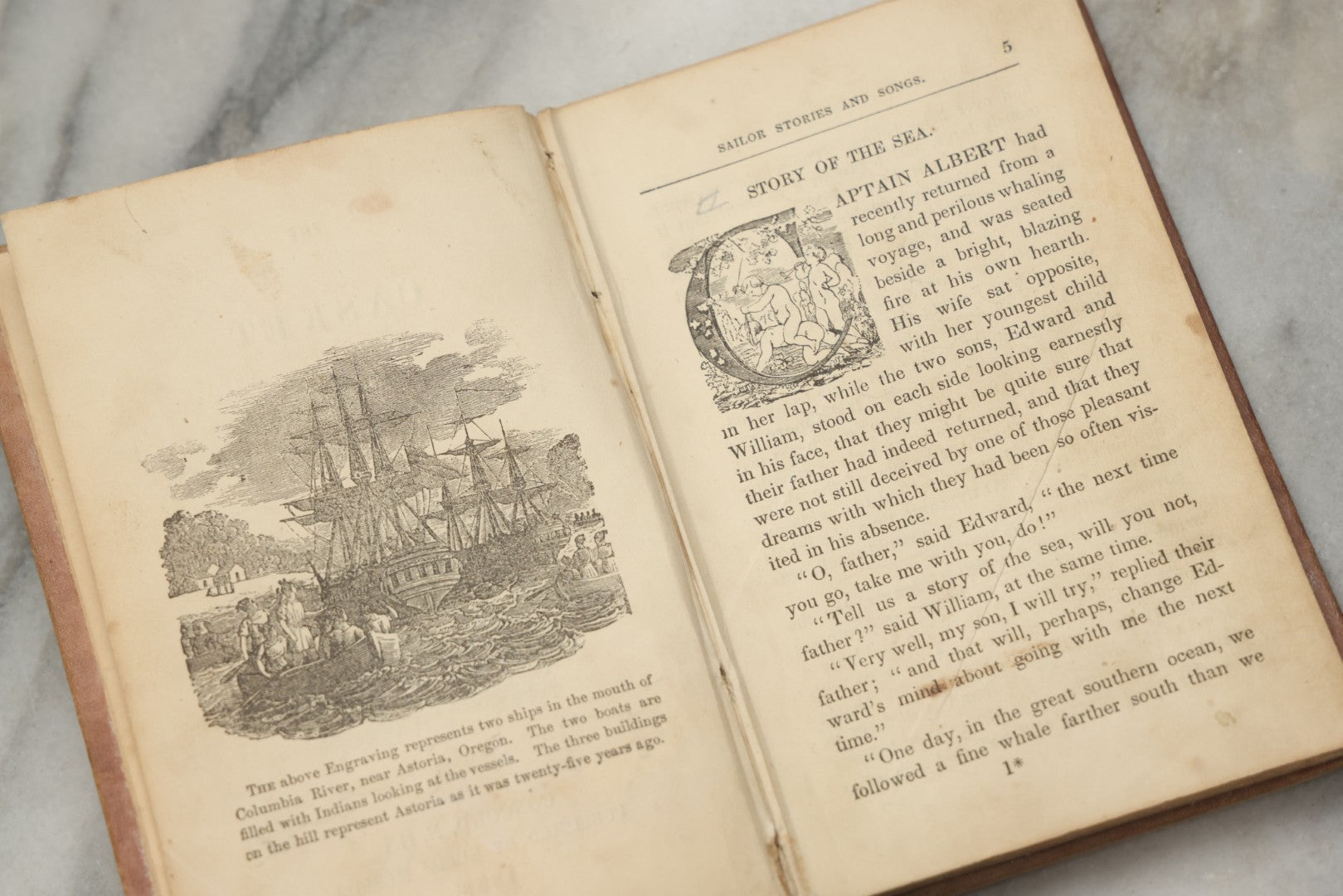 Lot 321 - "The Casket For Boys And Girls" Antique Illustrated Children's Story And Poetry Book, Published By Rufus Merrill, Concord, New Hampshire, 1853