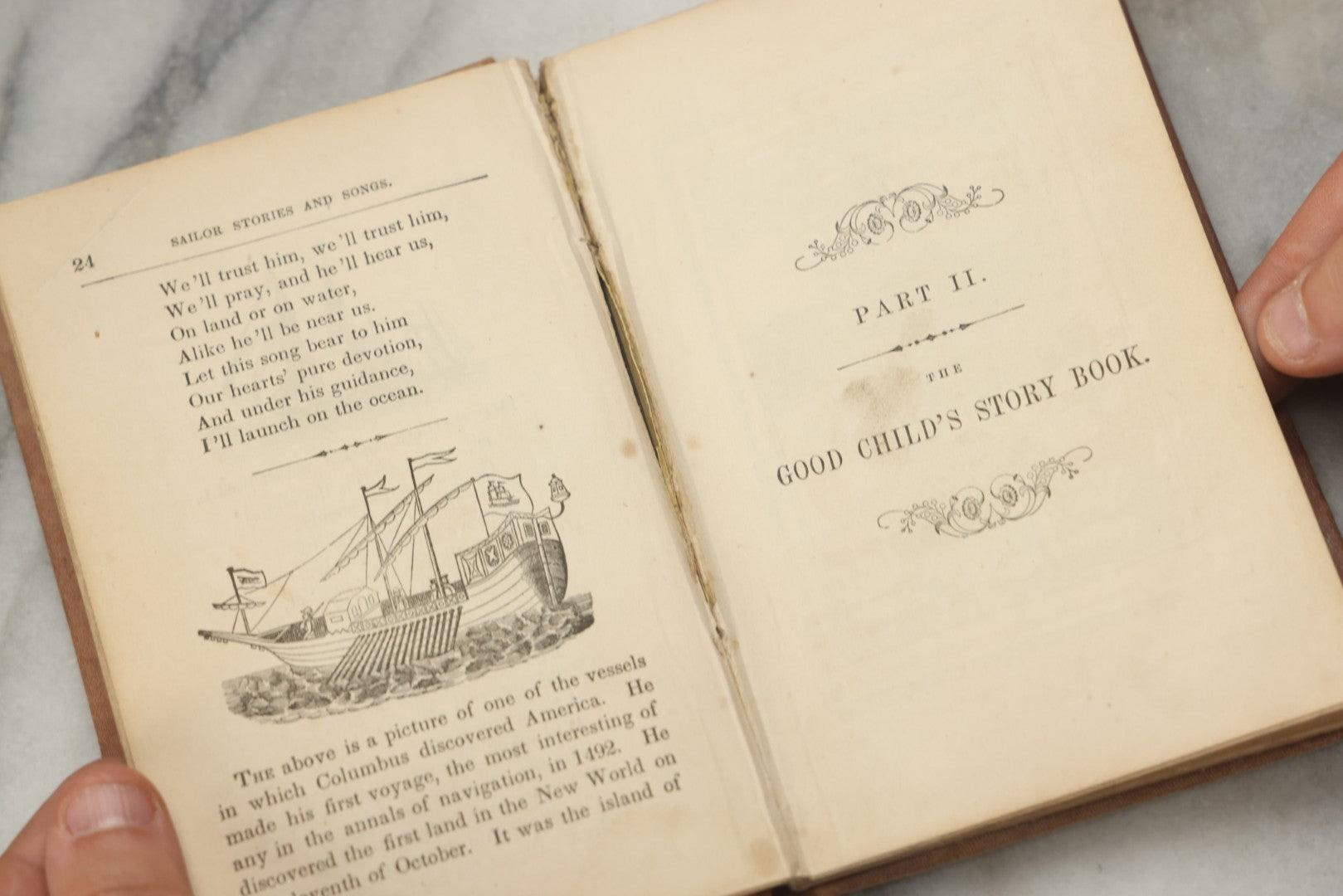 Lot 321 - "The Casket For Boys And Girls" Antique Illustrated Children's Story And Poetry Book, Published By Rufus Merrill, Concord, New Hampshire, 1853