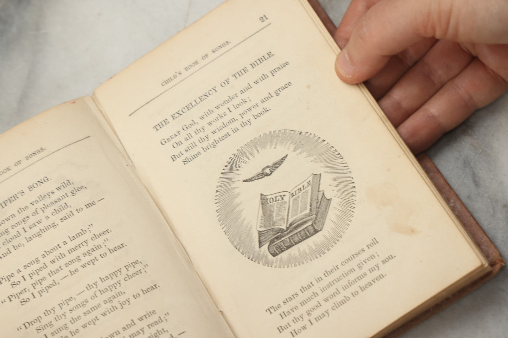 Lot 321 - "The Casket For Boys And Girls" Antique Illustrated Children's Story And Poetry Book, Published By Rufus Merrill, Concord, New Hampshire, 1853