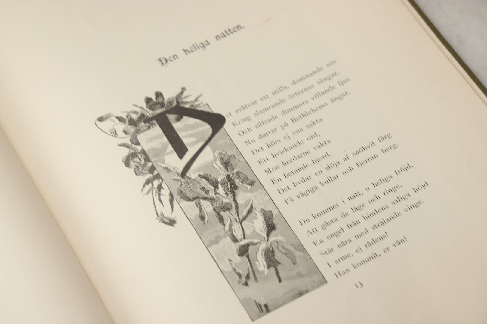 Lot 322 - "Vid Juletid" Antique Swedish Illustrated Christmas Poetry Book By C. D. Af Wirsén, Illustrated By Jenny Nyström, Published By The Engberg-Holmberg Publishing Co., Chicago, Undated, With Gilt And Silver Cover Designs Featuring Three Wise Men