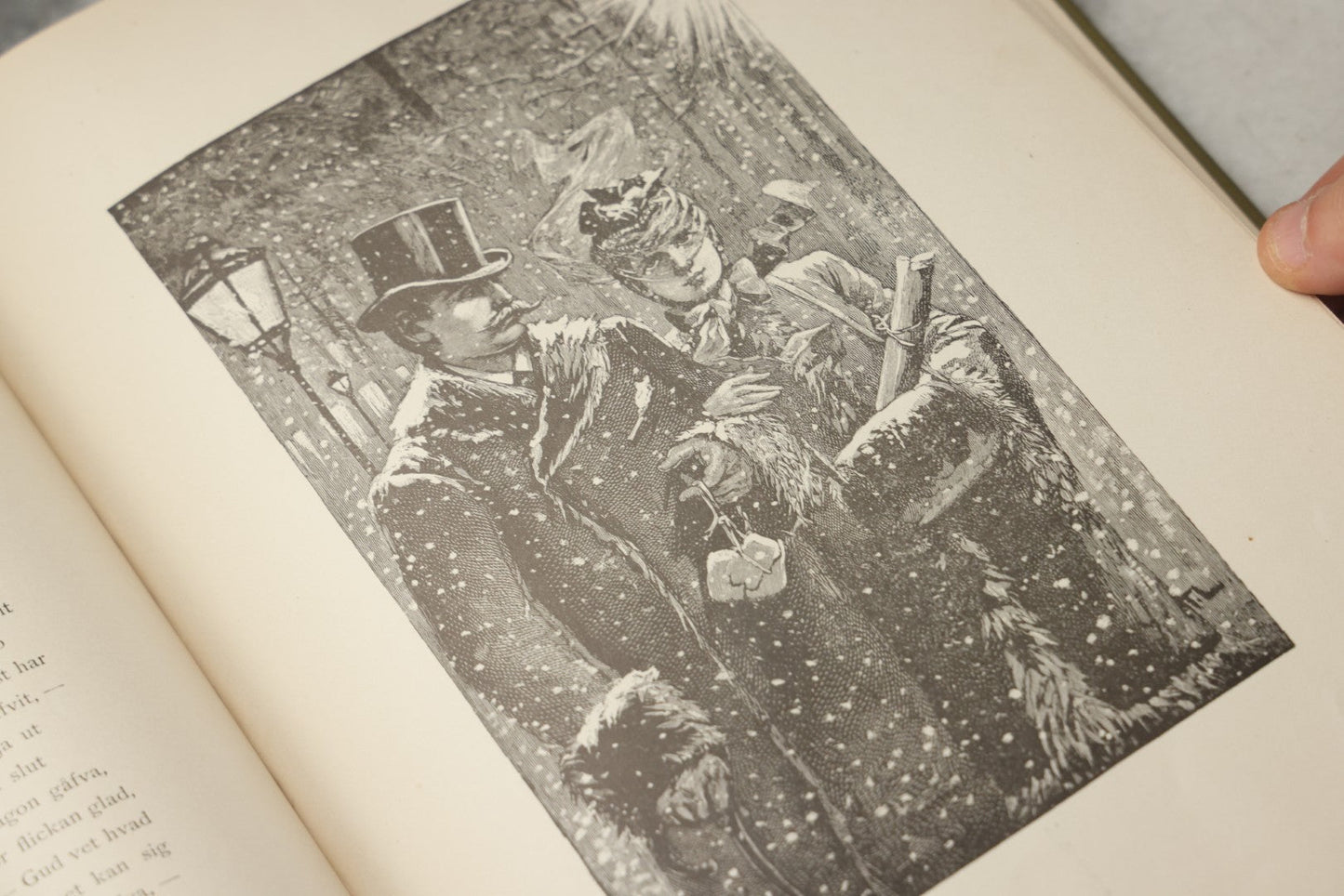Lot 322 - "Vid Juletid" Antique Swedish Illustrated Christmas Poetry Book By C. D. Af Wirsén, Illustrated By Jenny Nyström, Published By The Engberg-Holmberg Publishing Co., Chicago, Undated, With Gilt And Silver Cover Designs Featuring Three Wise Men