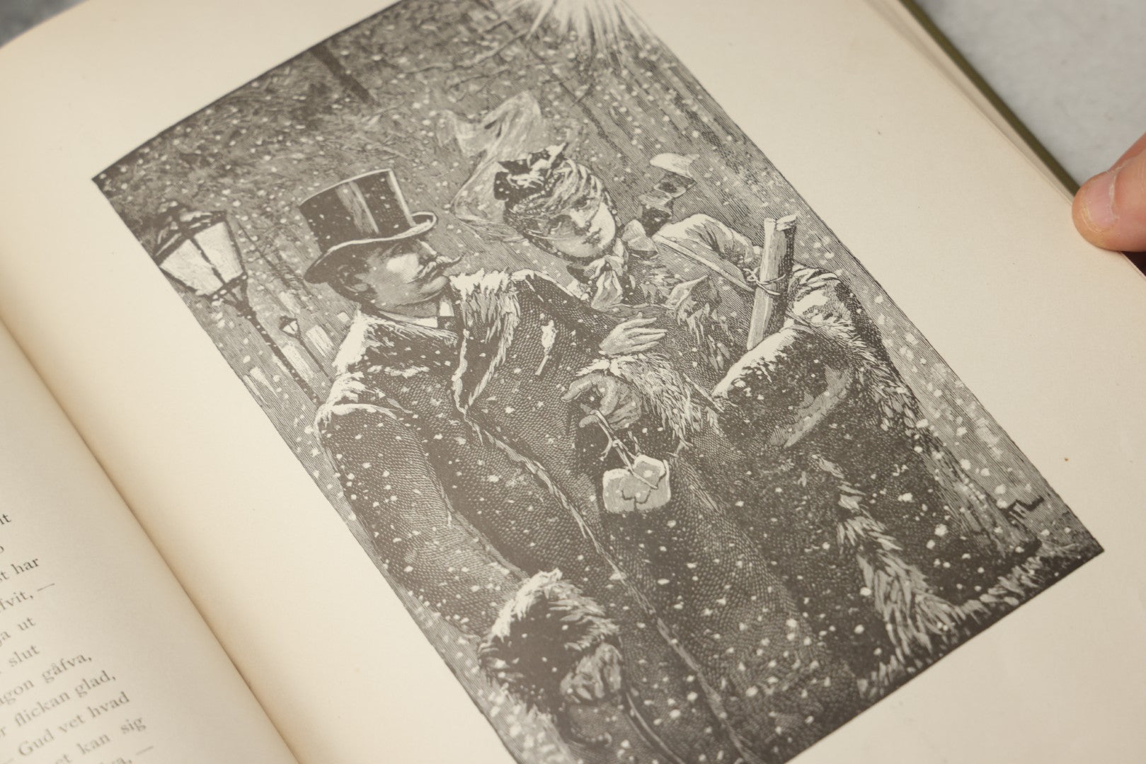 Lot 322 - "Vid Juletid" Antique Swedish Illustrated Christmas Poetry Book By C. D. Af Wirsén, Illustrated By Jenny Nyström, Published By The Engberg-Holmberg Publishing Co., Chicago, Undated, With Gilt And Silver Cover Designs Featuring Three Wise Men