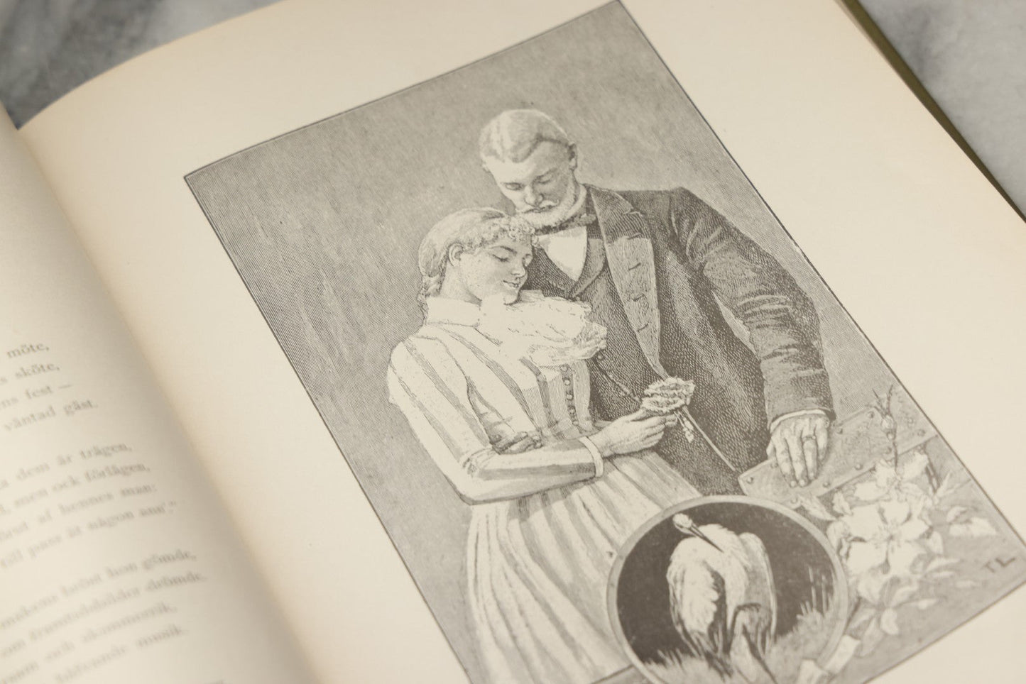 Lot 322 - "Vid Juletid" Antique Swedish Illustrated Christmas Poetry Book By C. D. Af Wirsén, Illustrated By Jenny Nyström, Published By The Engberg-Holmberg Publishing Co., Chicago, Undated, With Gilt And Silver Cover Designs Featuring Three Wise Men