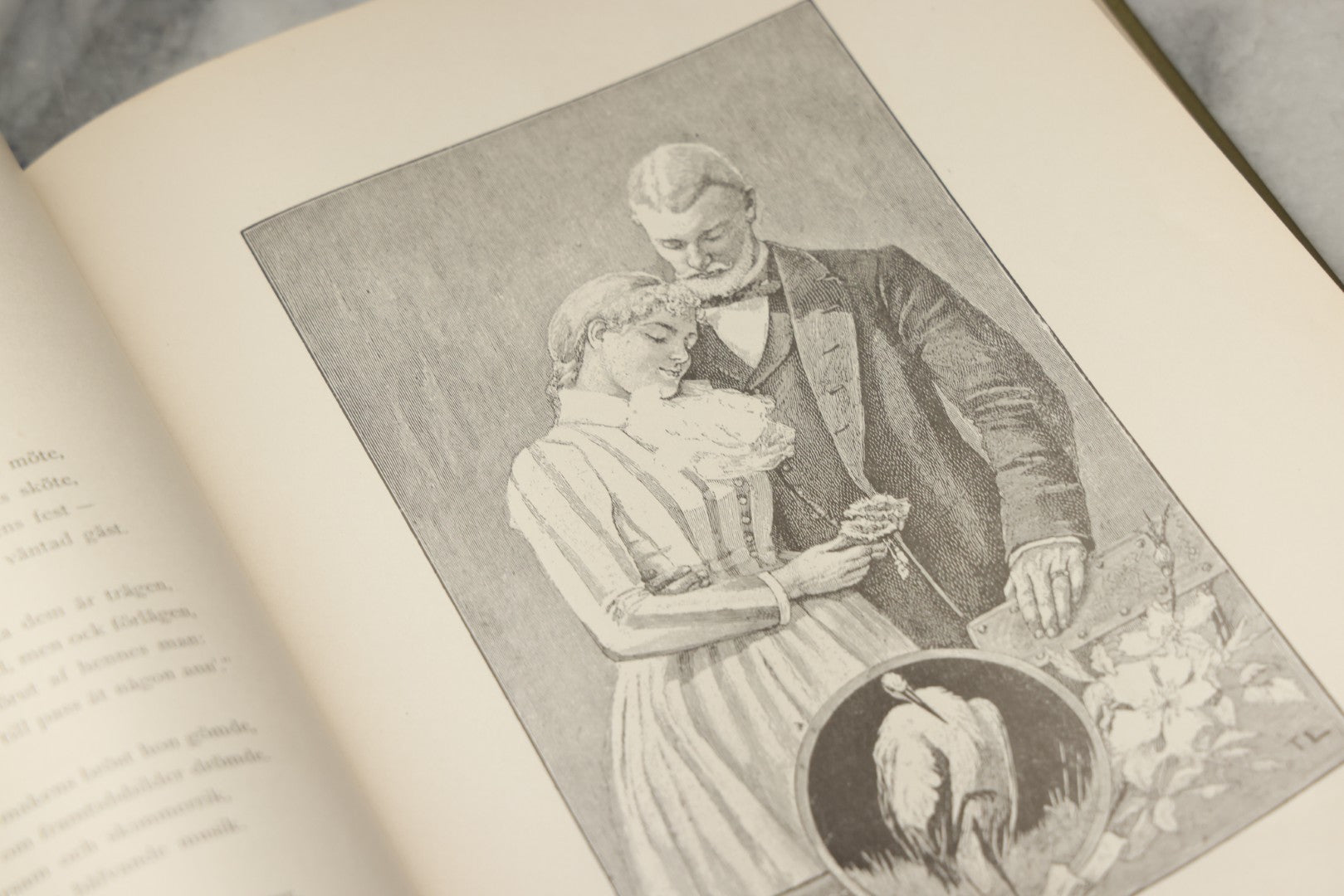 Lot 322 - "Vid Juletid" Antique Swedish Illustrated Christmas Poetry Book By C. D. Af Wirsén, Illustrated By Jenny Nyström, Published By The Engberg-Holmberg Publishing Co., Chicago, Undated, With Gilt And Silver Cover Designs Featuring Three Wise Men