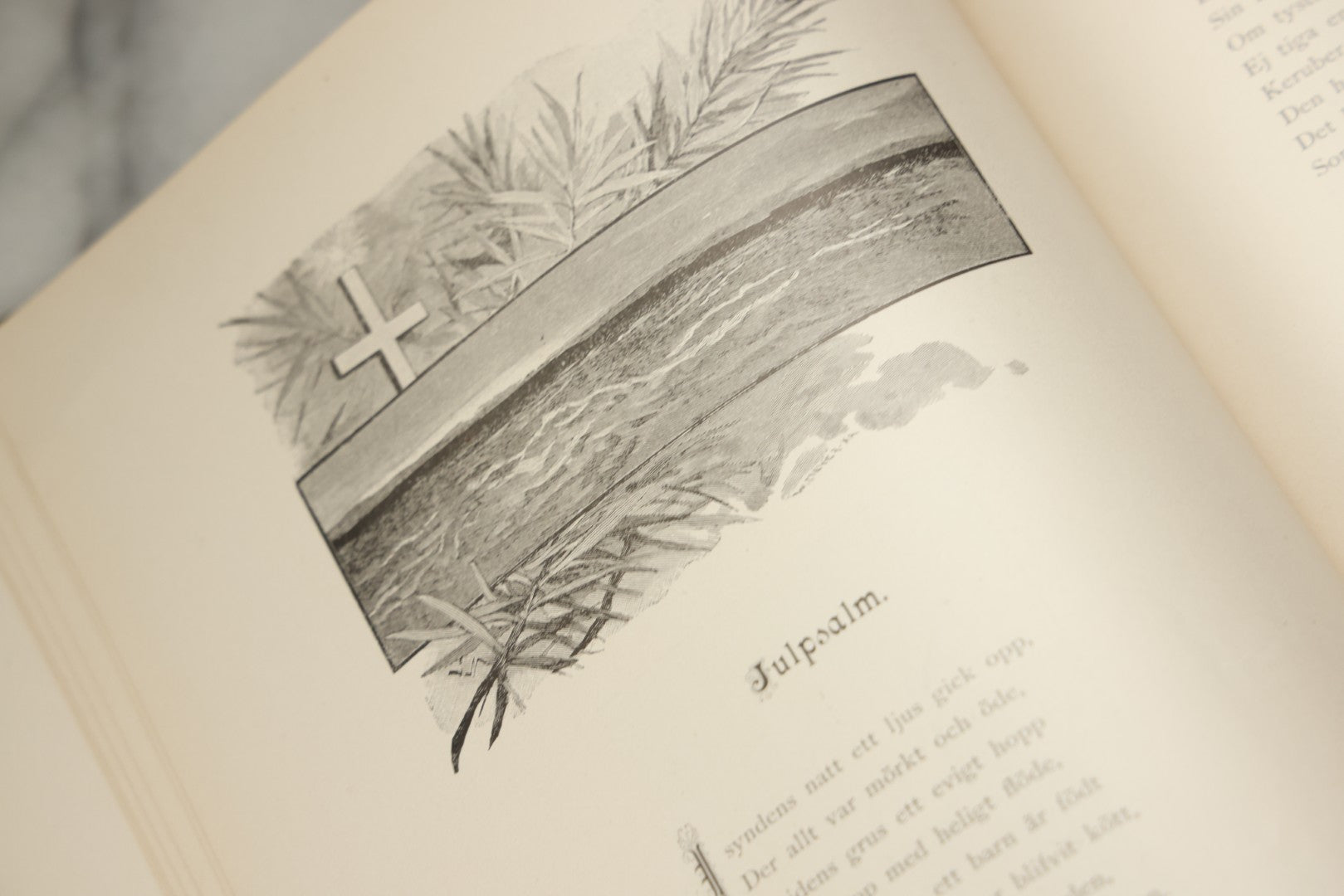 Lot 322 - "Vid Juletid" Antique Swedish Illustrated Christmas Poetry Book By C. D. Af Wirsén, Illustrated By Jenny Nyström, Published By The Engberg-Holmberg Publishing Co., Chicago, Undated, With Gilt And Silver Cover Designs Featuring Three Wise Men