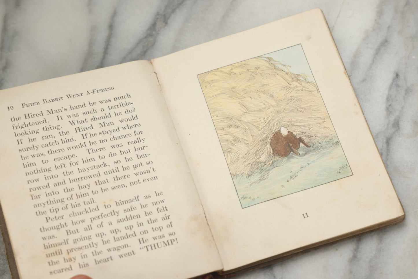 Lot 324 - "When Peter Rabbit Went A-Fishing" Antique Children's Book By Linda Stevens Almond, Illustrated By Margaret Campbell Hoopes, Part Of Altemus' Peter Rabbit Series, Published By Henry Altemus Company, Philadelphia, 1923