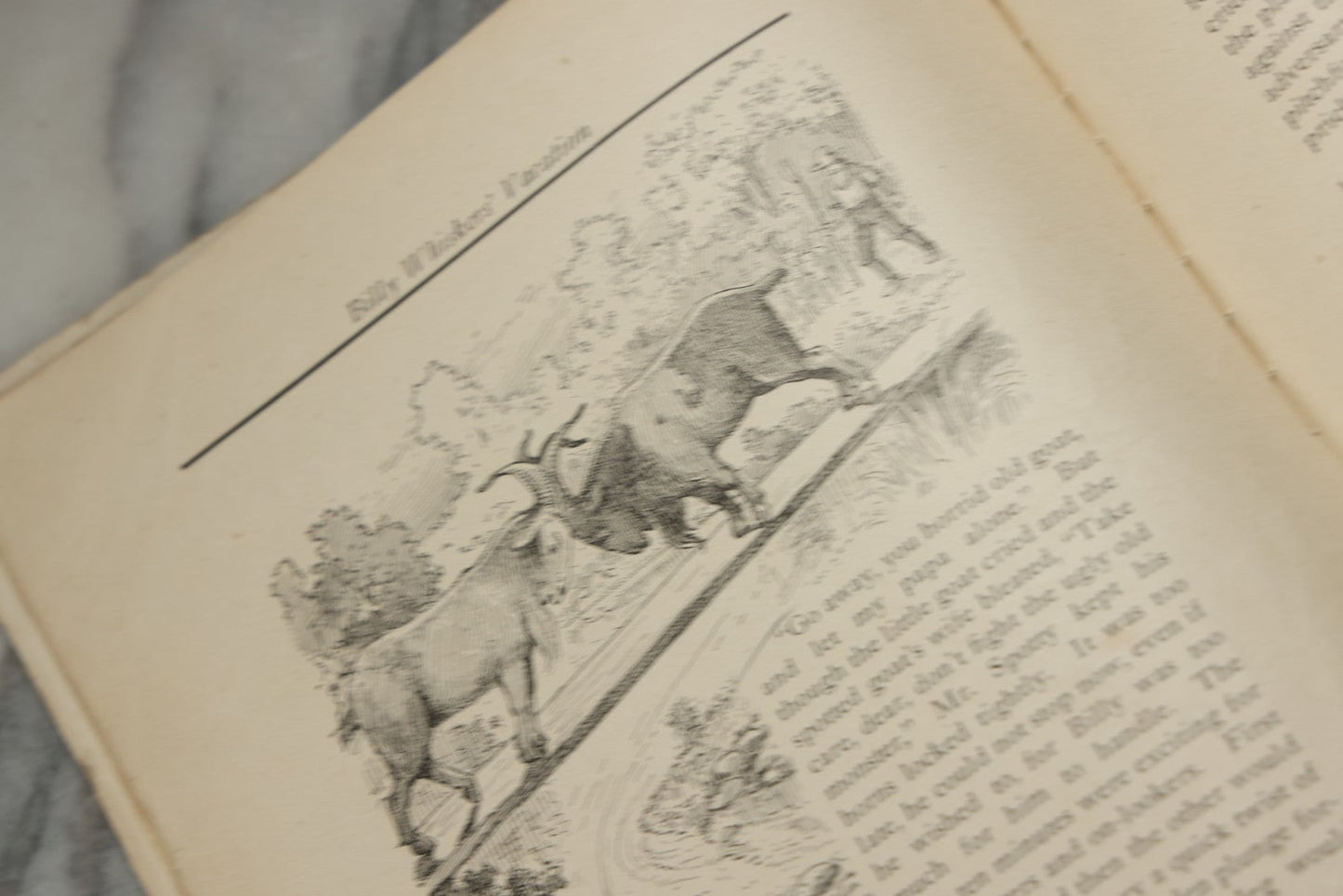 Lot 325 - "Billy Whiskers' Vacation" Antique Children's Book By Francis Trego Montgomery, Illustrated By Hugo Van Hofsten, Note Poor Condition