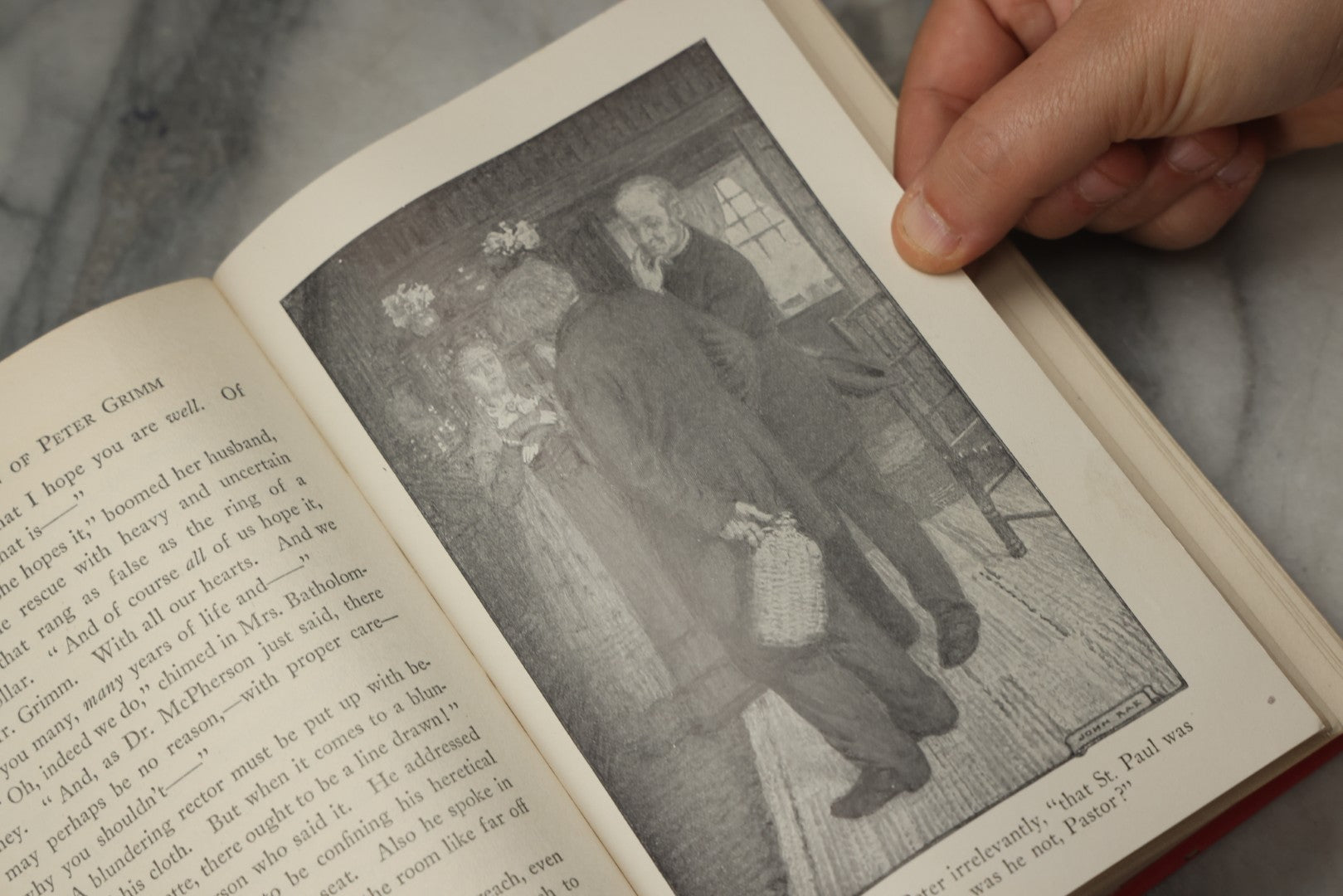 Lot 327 - "The Return Of Peter Grimm" Antique Illustrated Novel By David Belasco, Novelized From His Play, Illustrated By John Rae, Published By Grosset And Dunlap, New York, 1912