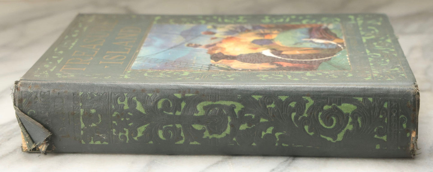 Lot 329 - "Treasure Island" Antique Illustrated Adventure Book By Robert Louis Stevenson, With Introduction And Notes By Gilbert Sykes Blakely, Illustrated By Frank Godwin, Published By The John C. Winston Co., Philadelphia, 1924
