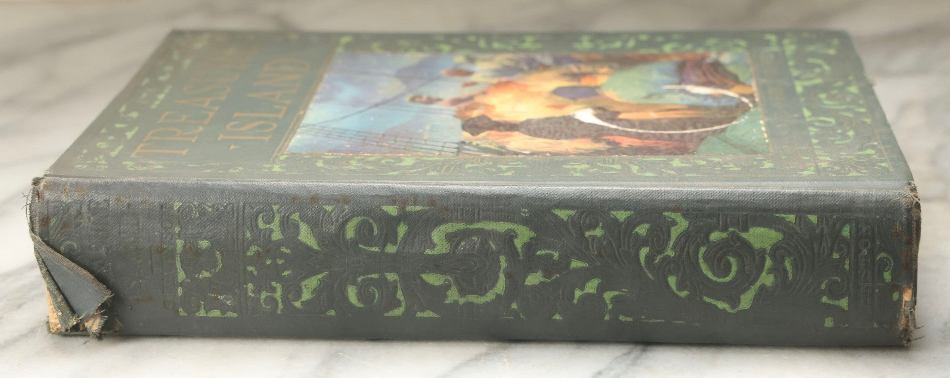 Lot 329 - "Treasure Island" Antique Illustrated Adventure Book By Robert Louis Stevenson, With Introduction And Notes By Gilbert Sykes Blakely, Illustrated By Frank Godwin, Published By The John C. Winston Co., Philadelphia, 1924