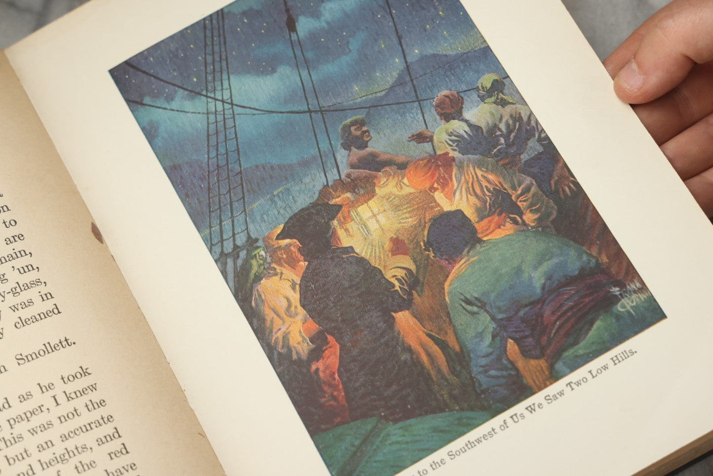 Lot 329 - "Treasure Island" Antique Illustrated Adventure Book By Robert Louis Stevenson, With Introduction And Notes By Gilbert Sykes Blakely, Illustrated By Frank Godwin, Published By The John C. Winston Co., Philadelphia, 1924