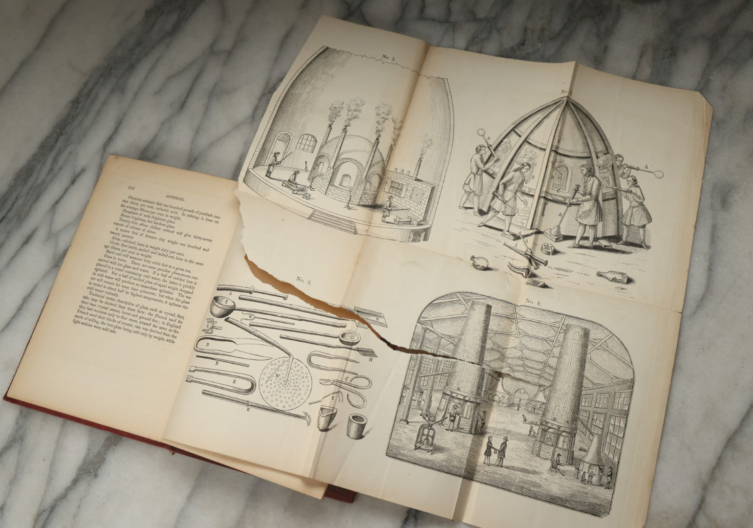 Lot 334 - "Reminiscences Of Glass-Making" Antique Industrial History Book By Deming Jarves, Published By Hurd And Houghton, New York, 1865