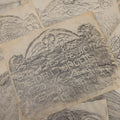Lot 006 - Grouping Of 15 Vintage New England Gravestone Rubbings By Houston E. Bird, Depicting 17th–18th Century Monuments, Rubbings Taken Mid–Late 20th Century