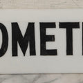 Lot 011 - Vintage Hand-Painted "Optometrist" Trade Sign On White Plexiglass, 23-1/2" x 6"