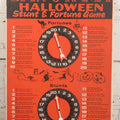 Lot 025 - Vintage Spin-O-Rama Halloween Stunt And Fortune Game By Beistle With Witch, Black Cat, And Jack-O-Lantern J.O.L. Graphics, Made In U.S.A.., 12-3/8" x 18-3/8"
