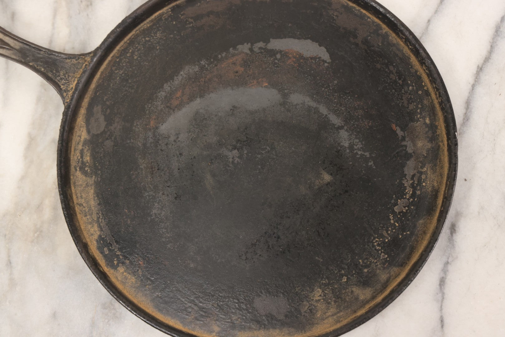 Lot 082 - Vintage Cast Iron Round Griddle, Marked "7 9," 9-1/4" Diameter