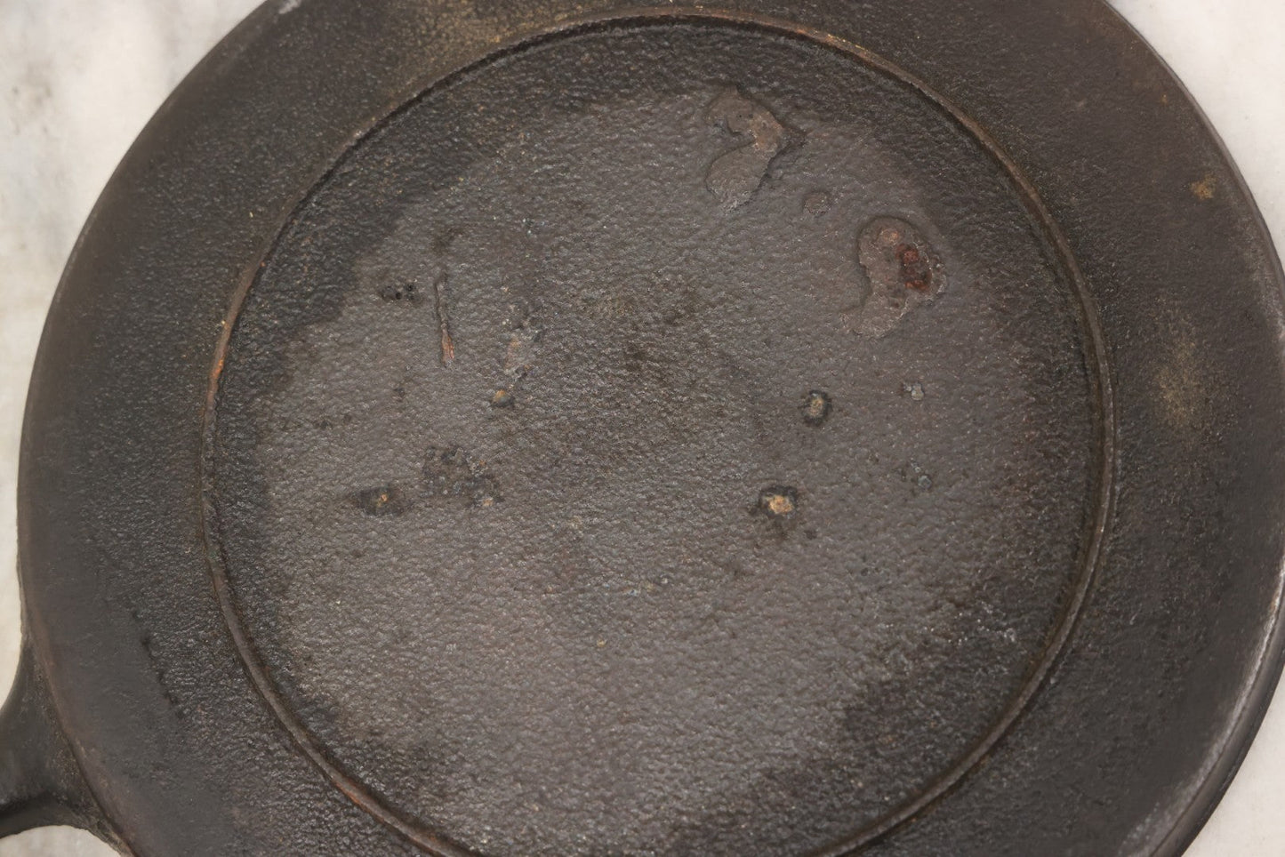 Lot 082 - Vintage Cast Iron Round Griddle, Marked "7 9," 9-1/4" Diameter