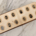 Lot 095 - Antique Gem Tintype Photograph Album Of Lillian M. Rogers, Byfield (Newbury), Massachusetts, Containing 150 Gem-Sized Tintype Portraits, Dated 1878