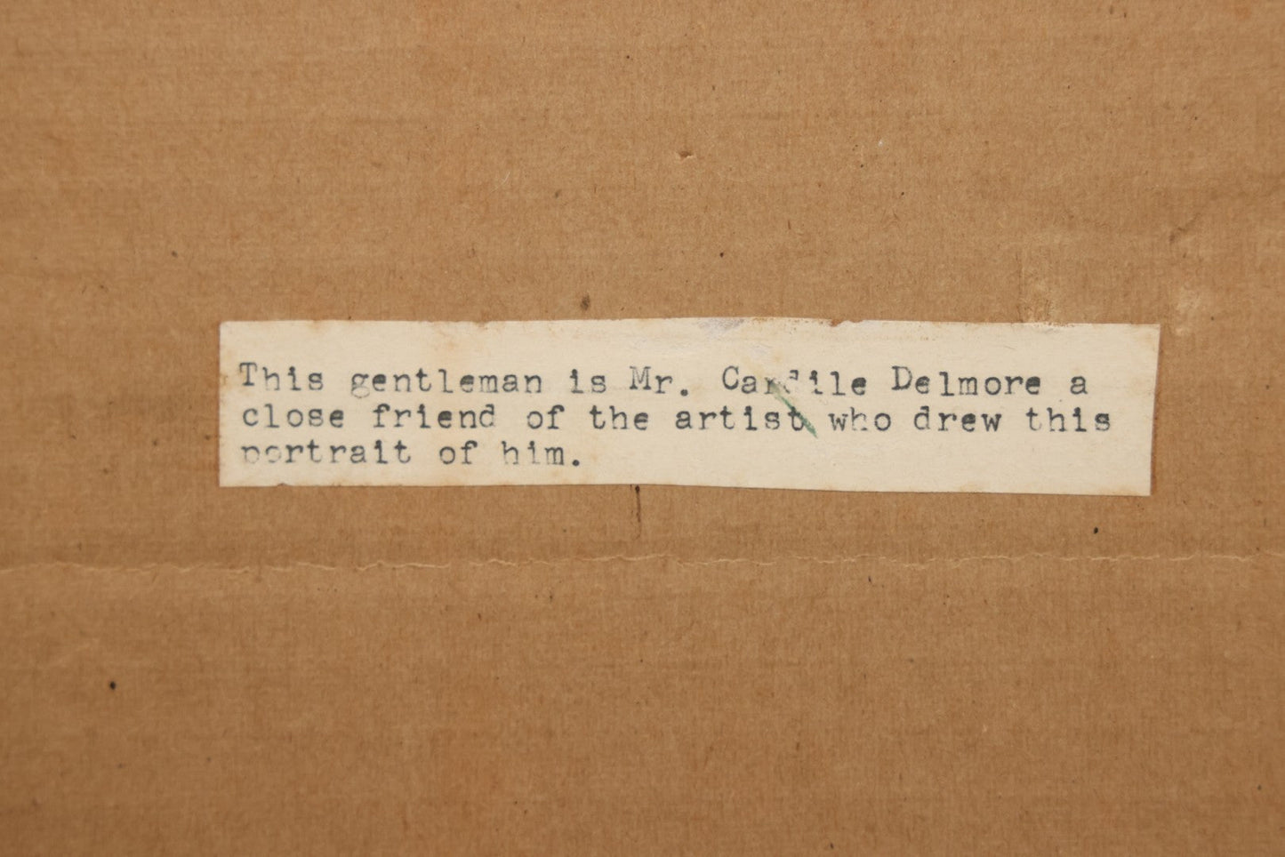 Lot 118 - Grouping Of Three Framed Pen And Ink Portrait Drawings Of Men By C.A.I. Endron (Or Similar), Including “Great Star” And “Cardile Delmore,” Dated 1962
