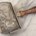 Lot 148 - Vintage Rolling Cookie Cutter Stamp With Interlocking Animal And Nature Motifs