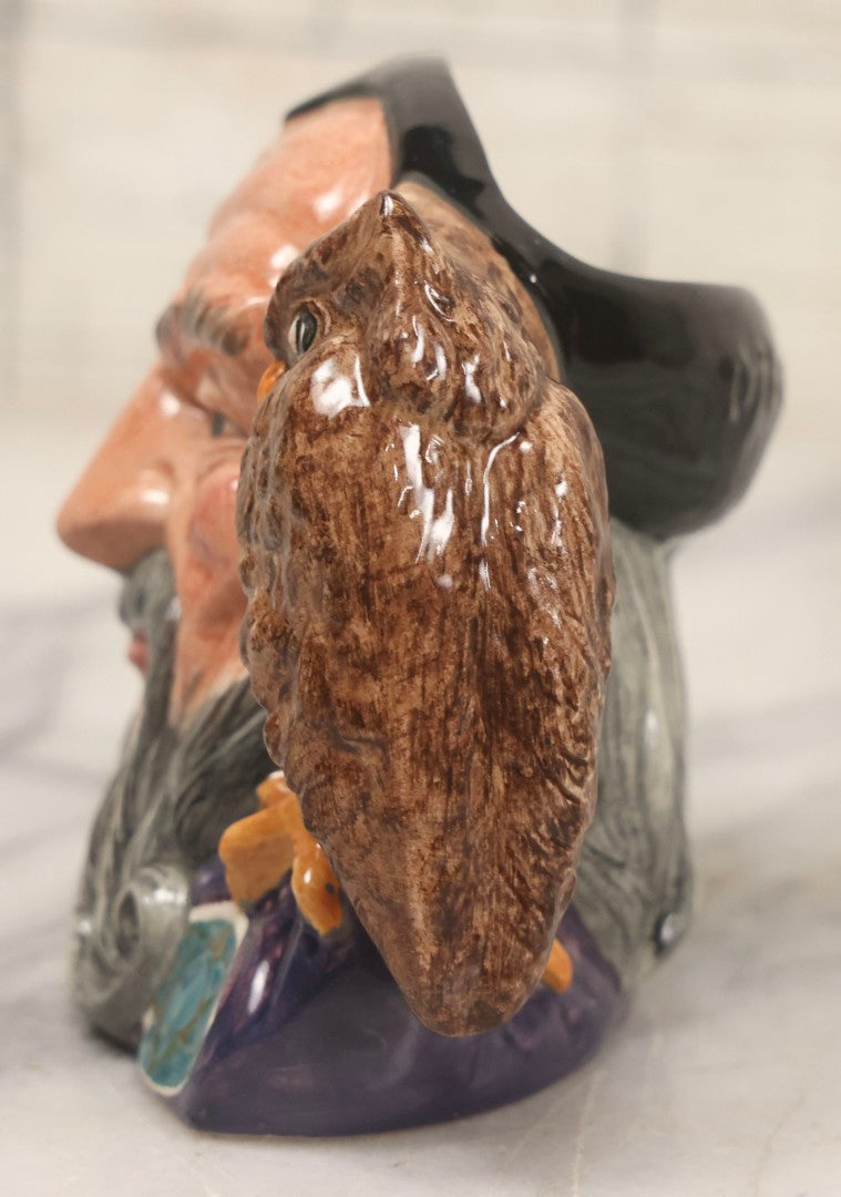 Lot 157 - Vintage Royal Doulton Character Jug "Merlin," D6536, Made In England, 1959, 3-3/4" H