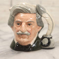 Lot 158 - Vintage Royal Doulton Character Jug "Mark Twain," D6694, Made In England, 1979, 4" H