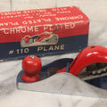 Lot 159 - Vintage Chrome-Plated Wood Plane No. 110 Deluxe Model In Original Box, Made In Japan