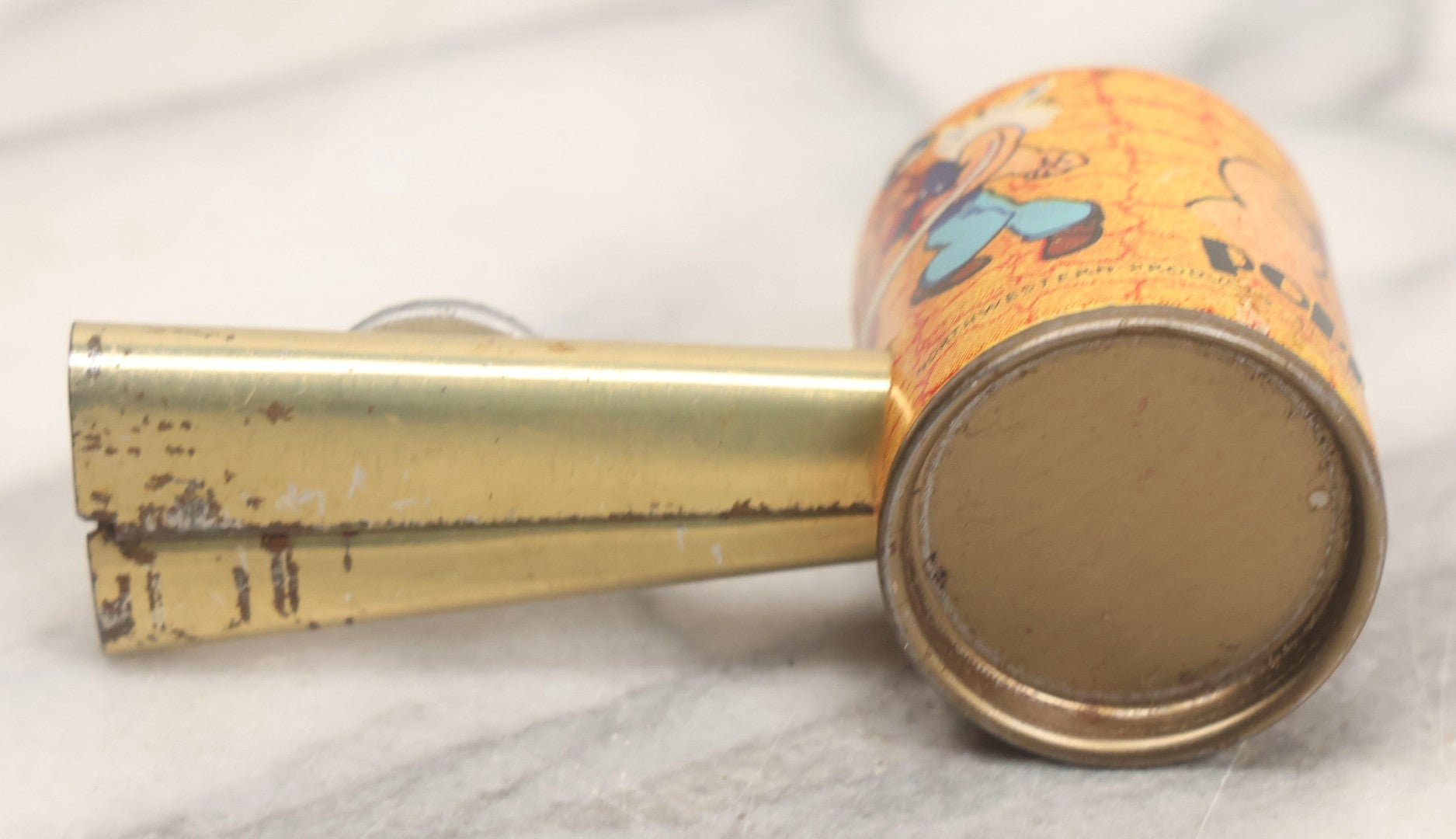 Lot 183 - Antique Tin And Paper Toy Popeye Pipe By Northwestern Products, St. Louis, Missouri, 1934