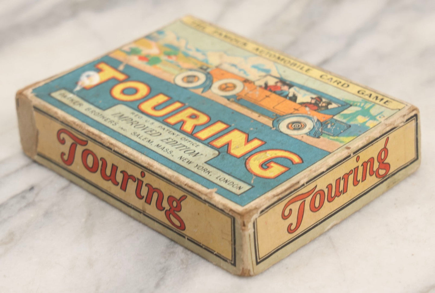 Lot 184 - Grouping Of Three Antique And Vintage Parker Brothers Card Games — Touring (1926), Rook Combination Game (1924), And Pit (1919)