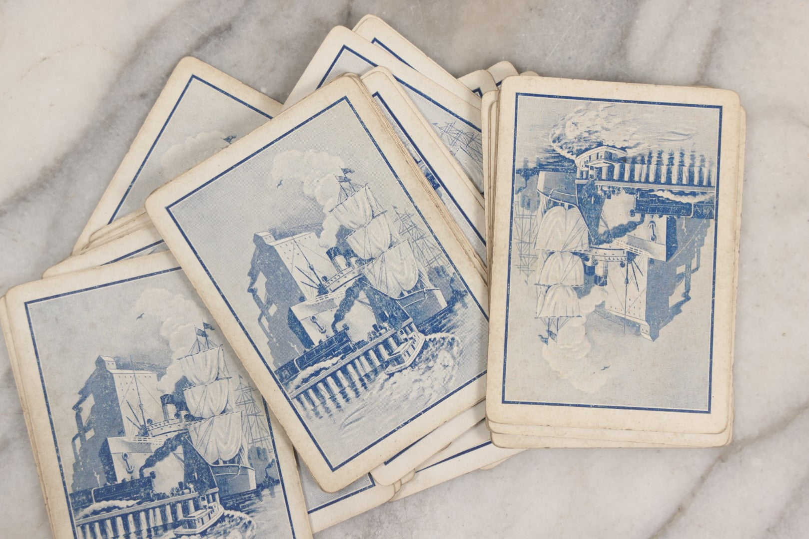 Lot 184 - Grouping Of Three Antique And Vintage Parker Brothers Card Games — Touring (1926), Rook Combination Game (1924), And Pit (1919)
